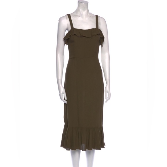 NWOT REFORMATION Square Neckline Midi Length Dress in size 2 - Picture 1 of 9